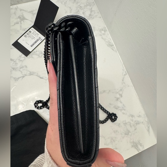 Rare Black on Black Yves Saint Laurent Wallet-On-Chain Medium Black on Black 🖤 - Picture 15 of 15